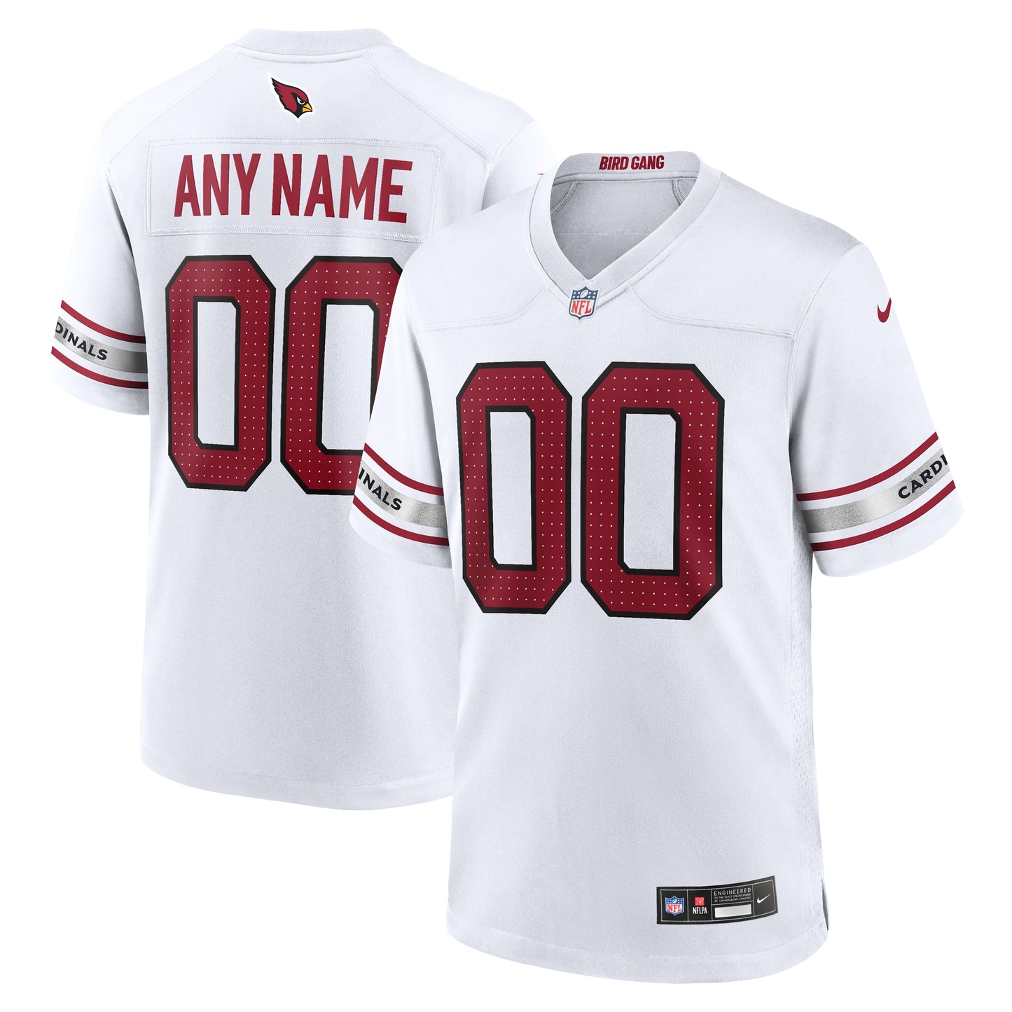 Arizona Cardinals Nike Custom Game Jersey - White