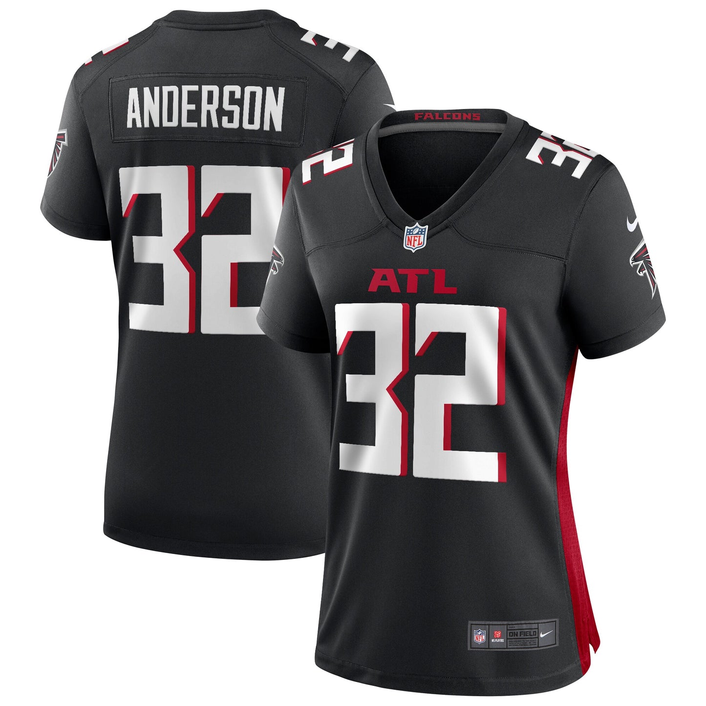 Jamal Anderson Atlanta Falcons Nike Women's Game Retired Player Jersey - Black
