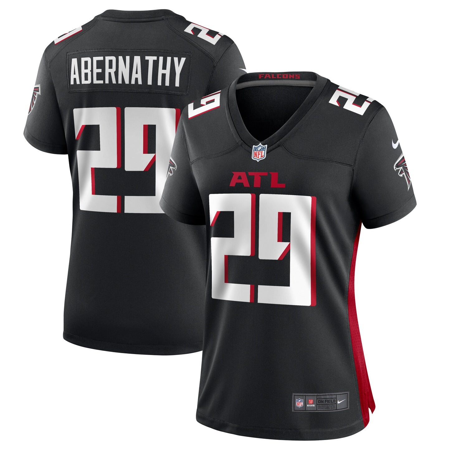 Micah Abernathy Atlanta Falcons Nike Women's Team Game Jersey - Black