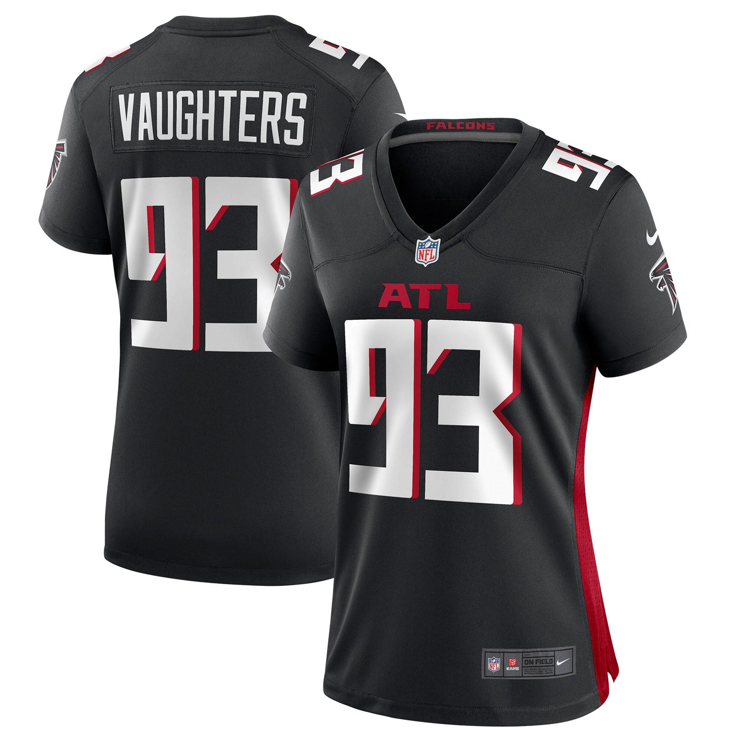 James Vaughters Atlanta Falcons Nike Women's Game Jersey - Black