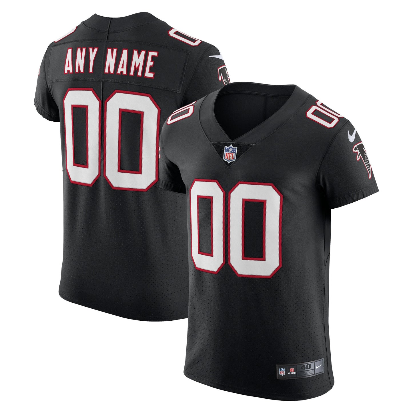 Atlanta Falcons Nike Alternate Vapor Elite Custom Jersey - Black